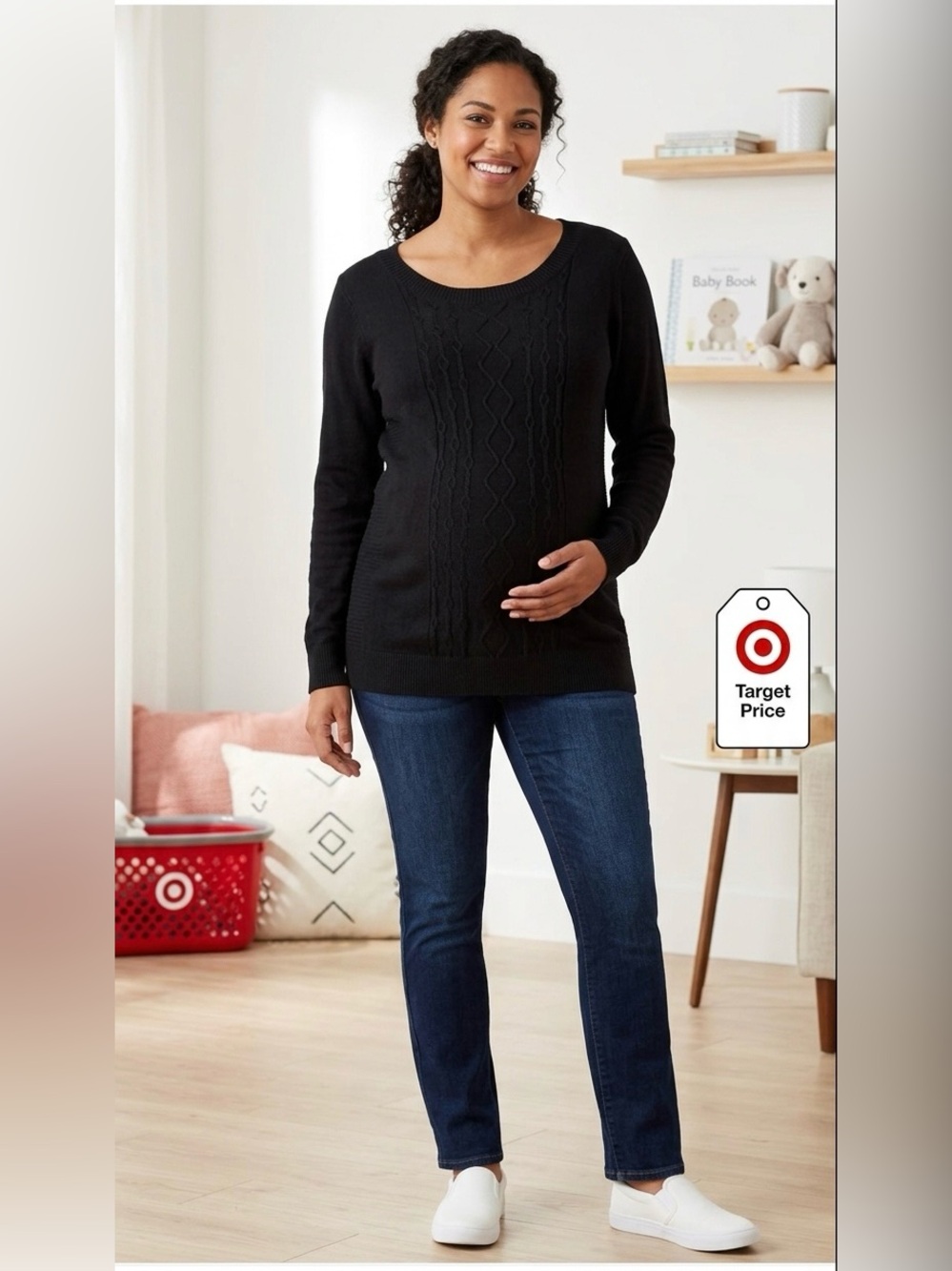 Liz Lange Maternity for Target Black Sweater (XL)